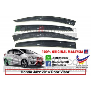 Honda Jazz ( 3rd Gen ) 2013 AG Door Visor Air Press Wind Deflector (Big 12cm Width)
